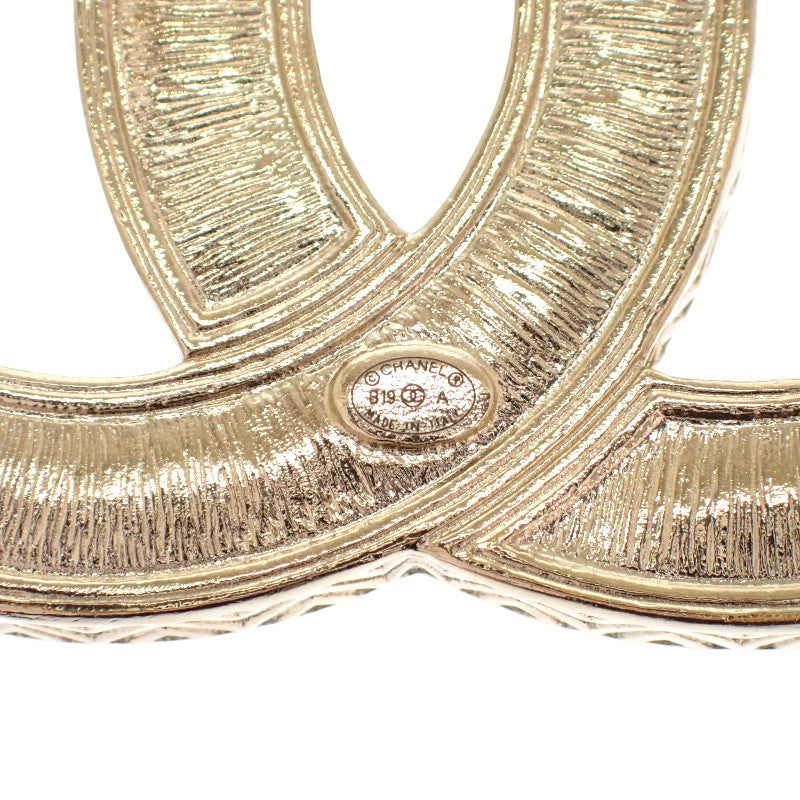 CHANEL Coco Mark Brooch Metal Gold Women's [Used] [A Rank]