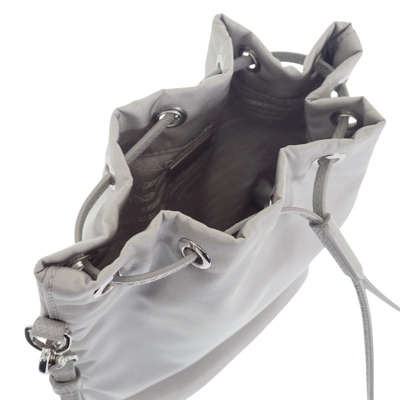 プラダ PRADA Re-Nylon 1NS369_R067_F0424 ポーチ ナイロン クラウディグレー レディース【中古】【Aランク】