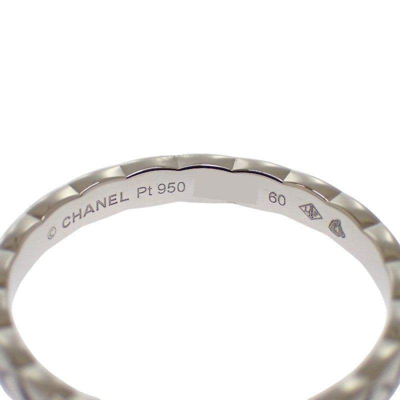 Chanel Coco Crush Small Ring Pt950 Platinum Diamond #60 J11354 Men's Ladies' [Used] [A Rank]