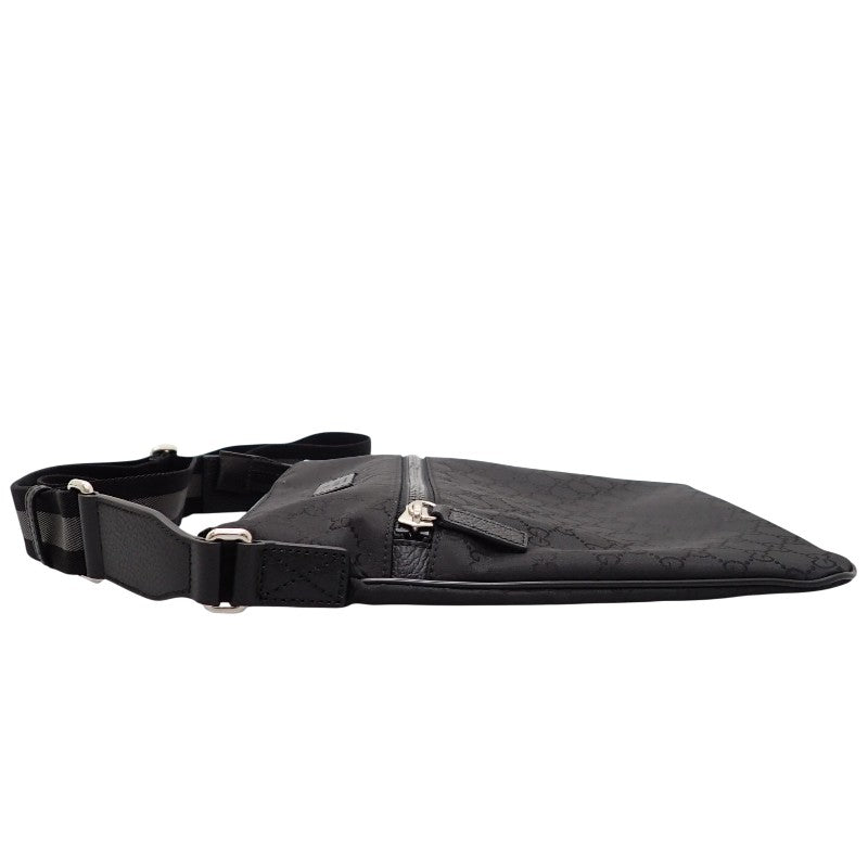 グッチ GUCCI GGナイロン アウトレット 449184 G1XHN 8615 ショルダーバッグ レザー ナイロン ブラック レディース メンズ【中古】【Aランク】