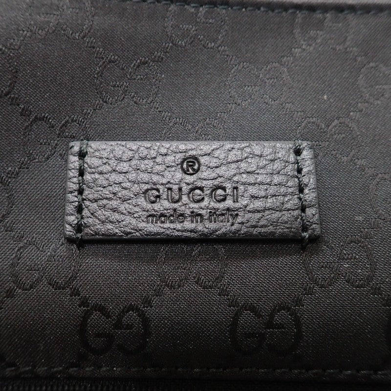 グッチ GUCCI GGナイロン アウトレット 449184 G1XHN 8615 ショルダーバッグ レザー ナイロン ブラック レディース メンズ【中古】【Aランク】