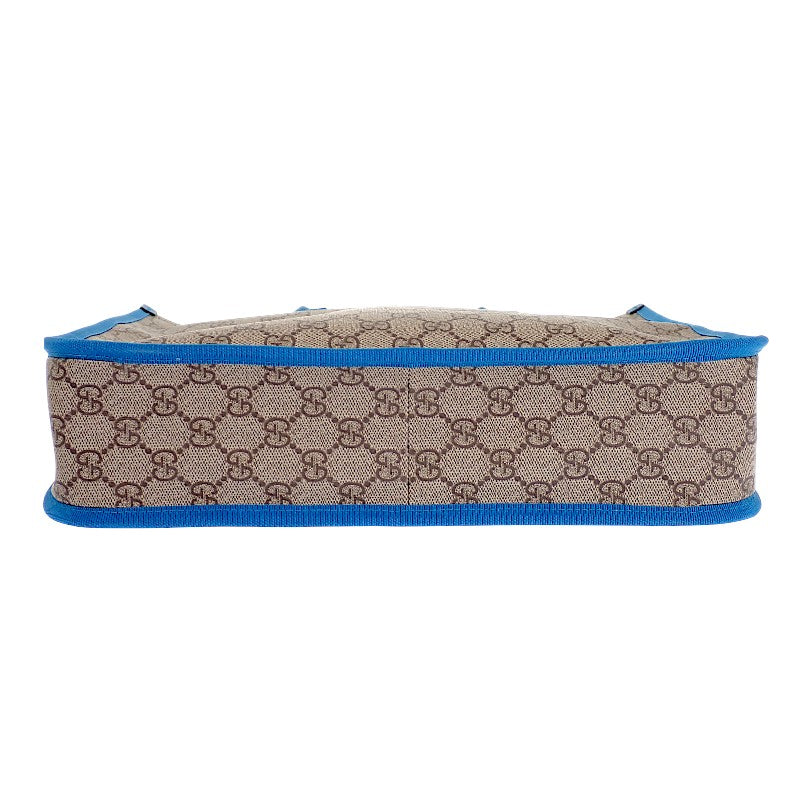 グッチ GUCCI GG トートバッグ ‎605831 FAFNQ 8576 トートバッグ ナイロン PU ベージュ ダークブラウン ブルー レディース キッズ【中古】【ABランク】