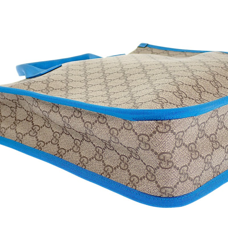 グッチ GUCCI GG トートバッグ ‎605831 FAFNQ 8576 トートバッグ ナイロン PU ベージュ ダークブラウン ブルー レディース キッズ【中古】【ABランク】