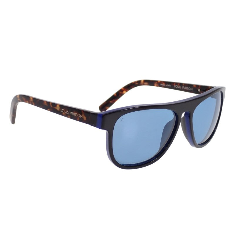 Louis Vuitton Olivier Eyewear Z0792E Sunglasses Plastic Tortoiseshell Pattern Blue 57□16 145 Women's [Used] [AB Rank]