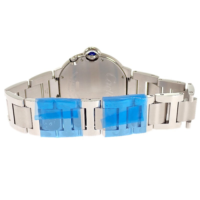 カルティエ CARTIER バロンブルー 2タイムゾーン W6920011 腕時計 ステンレススチール シルバー スイス製クオーツ ホワイト文字盤 メンズ【中古】【Aランク】