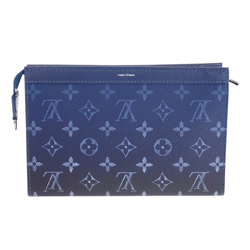 Louis Vuitton Gaston Wearable Wallet M11544 Long Wallet Monogram Gradient Navy Men's [Used] [A Rank]