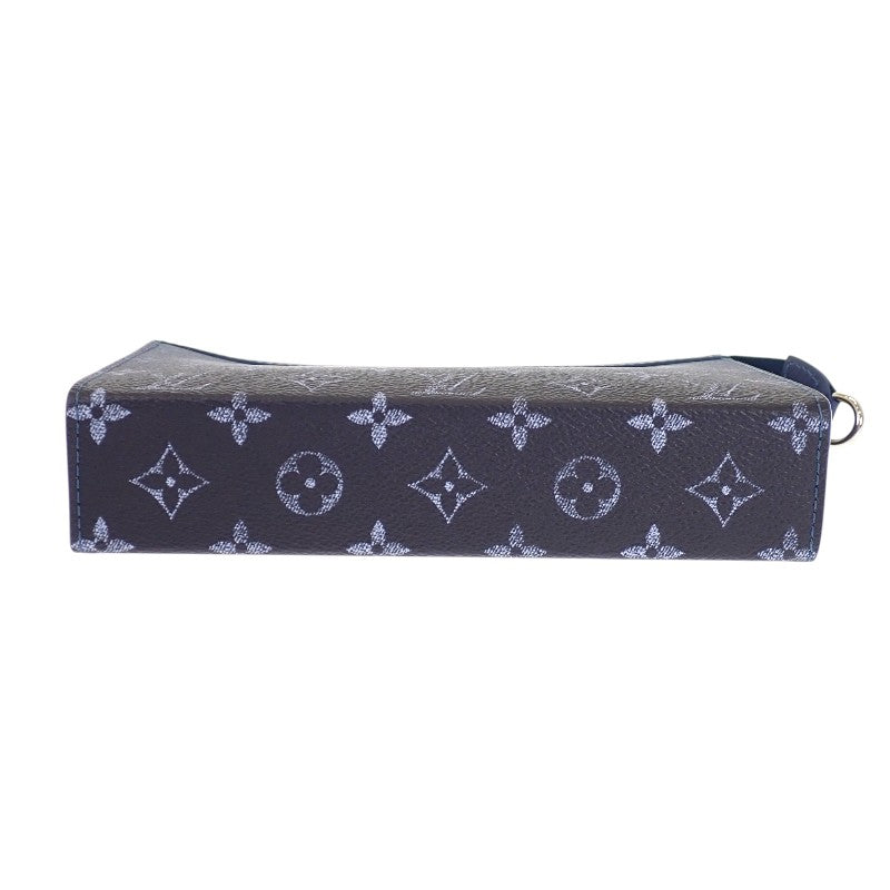 Louis Vuitton Gaston Wearable Wallet M11544 Long Wallet Monogram Gradient Navy Men's [Used] [A Rank]