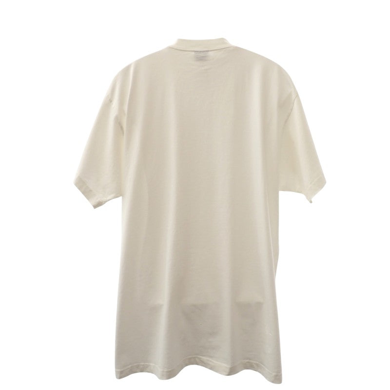 バレンシアガ BALENCIAGA オーバーサイズ Tシャツ CHAMPS ELYSEES T-Shirt 2 787349 TRVN1 9016 半袖Ｔシャツ コットン ホワイト メンズ レディース ユニセックス【中古】【Aランク】