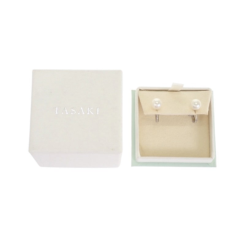 TASAKI Pearl E-UC700-18KWG Earrings K18 White Gold Pearl Ladies [Used] [A Rank]