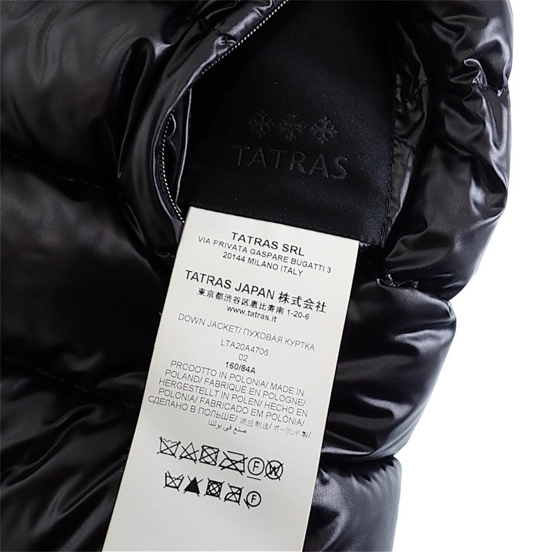 タトラス TATRAS ISERA リバーシブル ダウンコート 2 LTA20A4706 ダウンジャケット ナイロン ダウン90%/フェザー10％ ブラック レディース【中古】【ABランク】