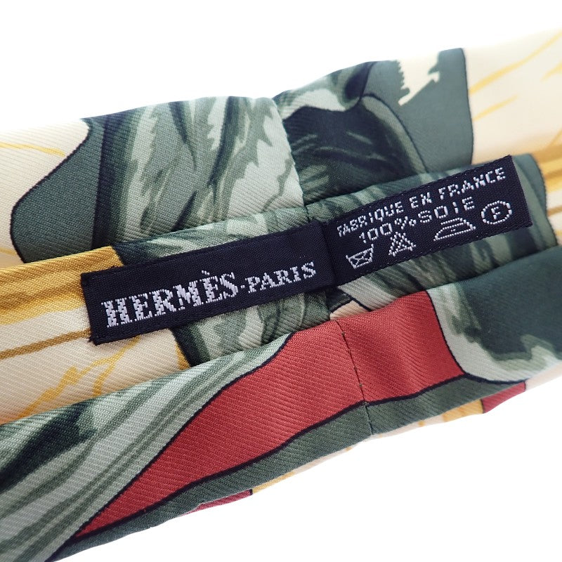 エルメス HERMES アスコット タイ LA FONTAINE DE BARTHOLDI
