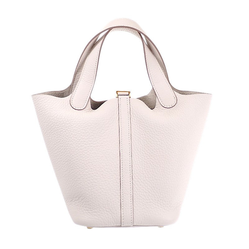 エルメス HERMES ピコタンロック PM ハンドバッグ トリヨンクレマンス アイボリー べトン ゴールド金具 レディース【中古】【SAランク】