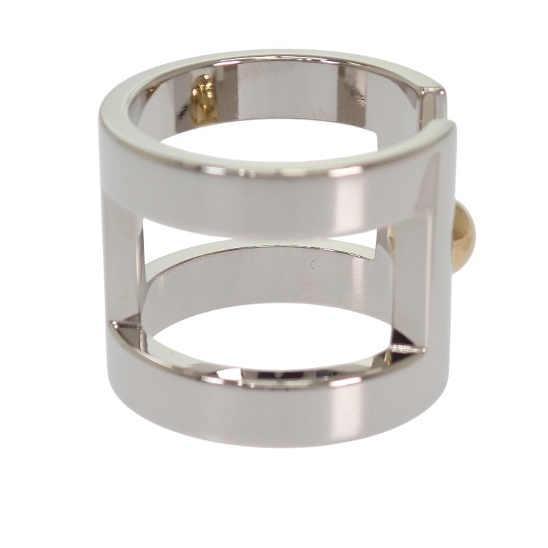 HERMES H Perle H603294S 00 Scarf Ring Metal Silver Women's [Used] [A Rank]