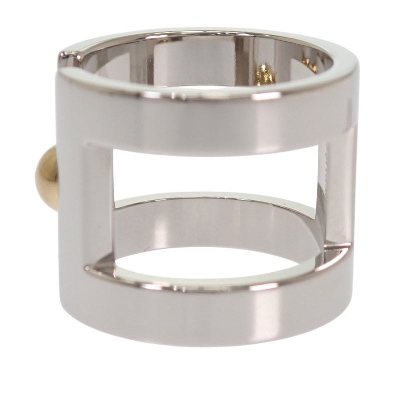 HERMES H Perle H603294S 00 Scarf Ring Metal Silver Women's [Used] [A Rank]