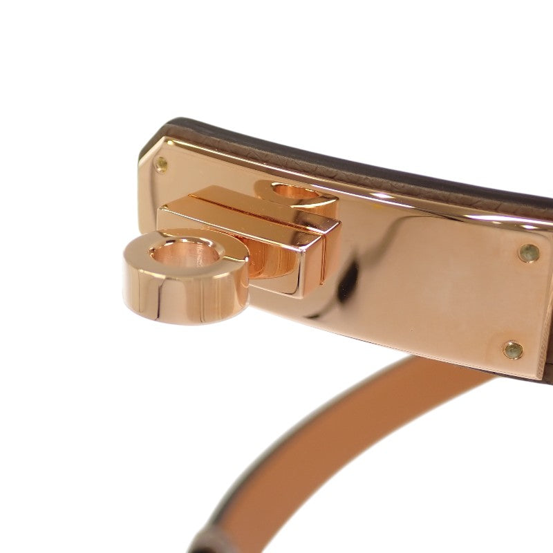 HERMES Kelly 18 H069853CD01 Belt Veau Epsom Beige Etoupe Gold Hardware 55-100 Women's [Used] [SA Rank]