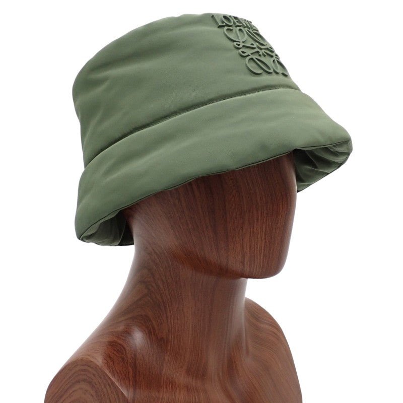 LOEWE Puffer Bucket Hat K820HB1X63 Other Hats Polyester Nylon Khaki Men's Women's [Used] [A Rank]