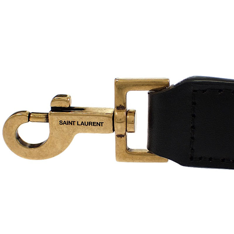 SAINT LAURENT LE 37 7428282R20W1000 2-way bag Handbag Shoulder Bag Calf Black Gold hardware Ladies [Used] [AB rank]