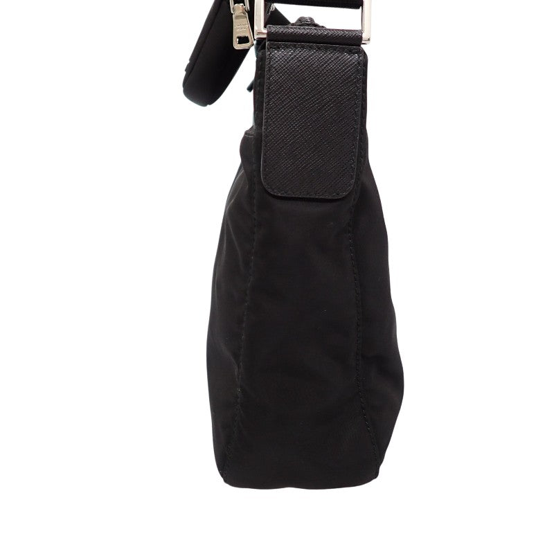 Prada Re-Nylon Bag 1BC421 Shoulder Bag Nylon Leather Black NERO Silver Hardware Women's Unisex [Used] [A Rank]