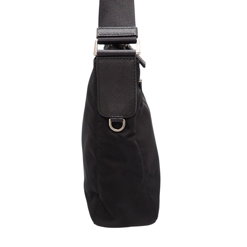 Prada Re-Nylon Bag 1BC421 Shoulder Bag Nylon Leather Black NERO Silver Hardware Women's Unisex [Used] [A Rank]
