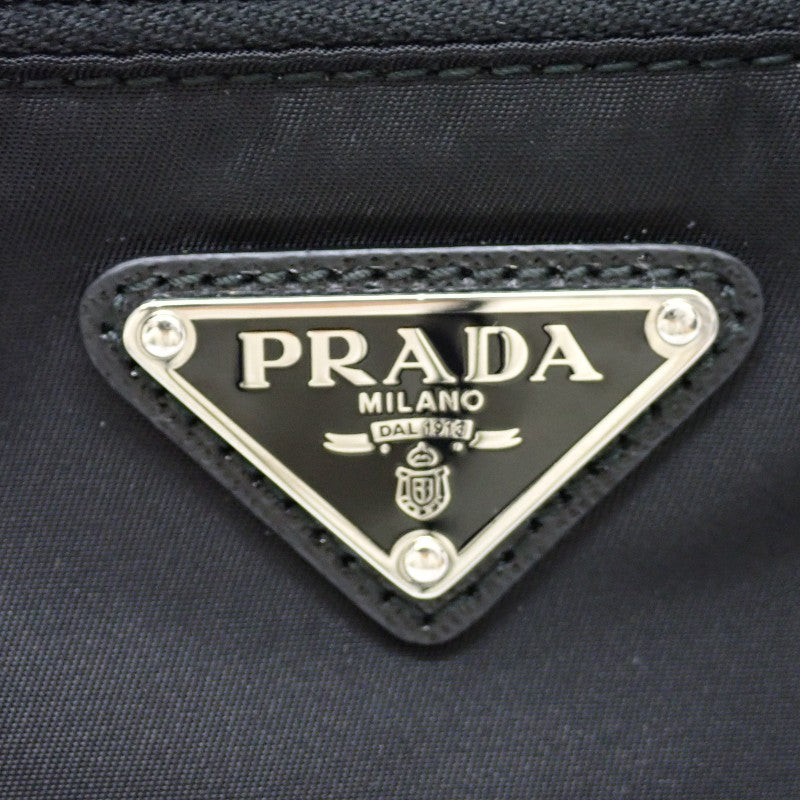 Prada Re-Nylon Bag 1BC421 Shoulder Bag Nylon Leather Black NERO Silver Hardware Women's Unisex [Used] [A Rank]