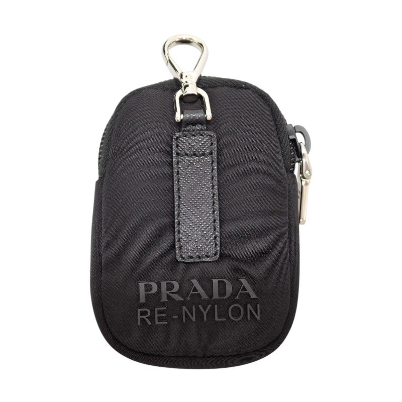 Prada Re-Nylon Bag 1BC421 Shoulder Bag Nylon Leather Black NERO Silver Hardware Women's Unisex [Used] [A Rank]