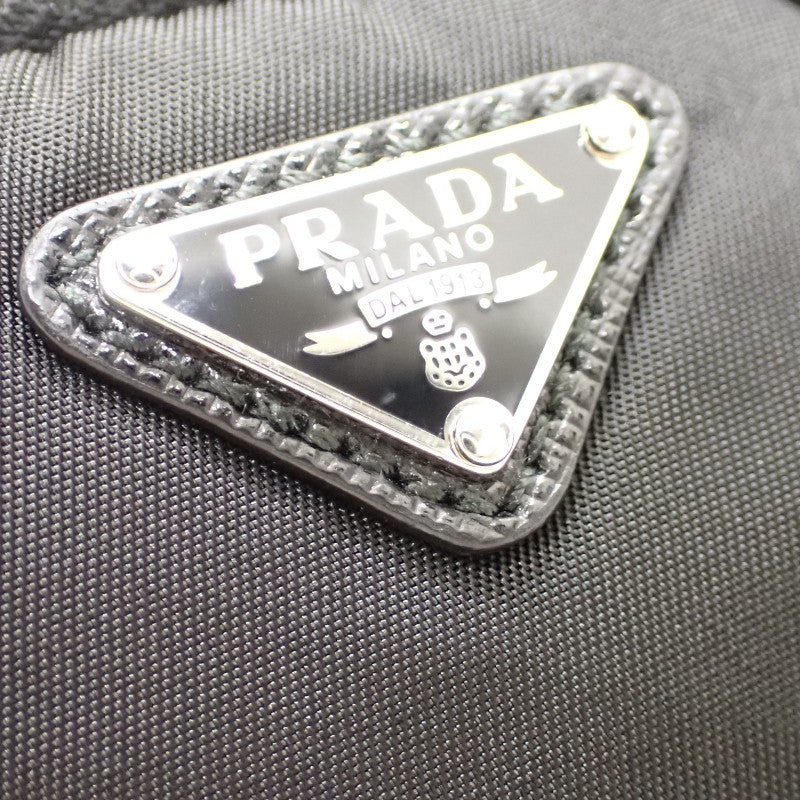 Prada Re-Nylon Bag 1BC421 Shoulder Bag Nylon Leather Black NERO Silver Hardware Women's Unisex [Used] [A Rank]