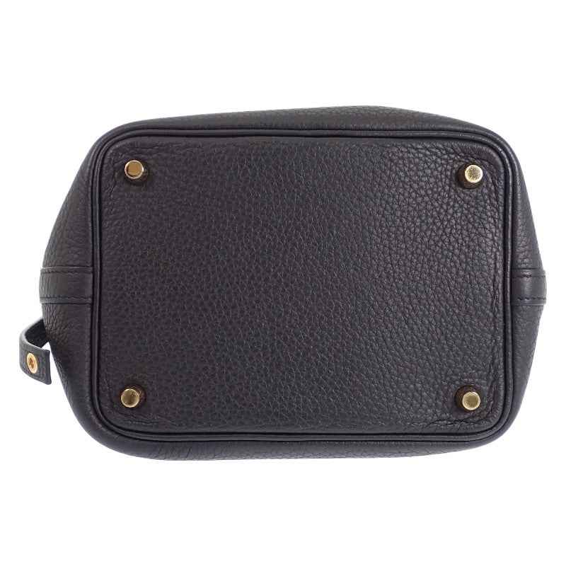 エルメス HERMES ピコタンロック PM ハンドバッグ トリヨンクレマンス ブラック ゴールド金具 レディース【中古】【ABランク】