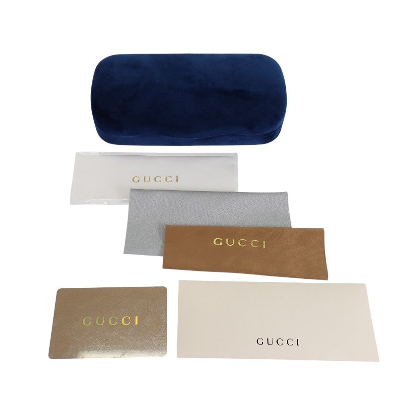 GUCCI GG Eyeglass Frames Clear Brown Tortoiseshell GG0485OA 52□20-145 Women's Men's Unisex [Used] [AB Rank]