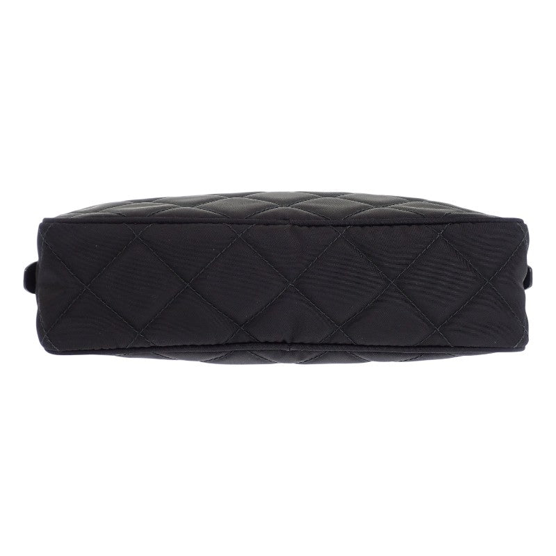 Prada Quilted Bag Outlet 1BH910 2WAY Bag Nylon Black Silver Hardware Women's [Used] [AB Rank]