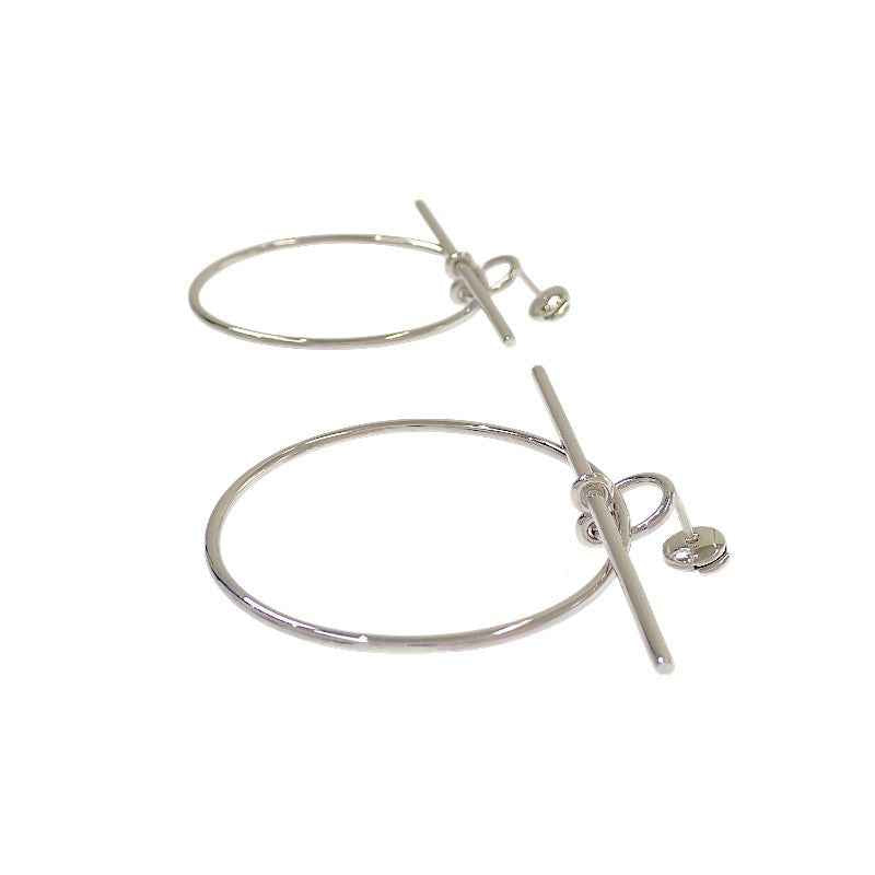 エルメス HERMES ループ MM H114504B 00 ピアス シルバー925