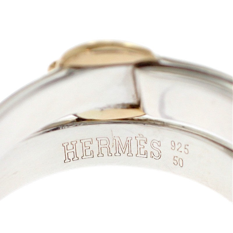 エルメス HERMES ダブルトゥルー リング シルバー925 K18イエローゴールド 刻印サイズ50 レディース メンズ【中古】【Aランク】