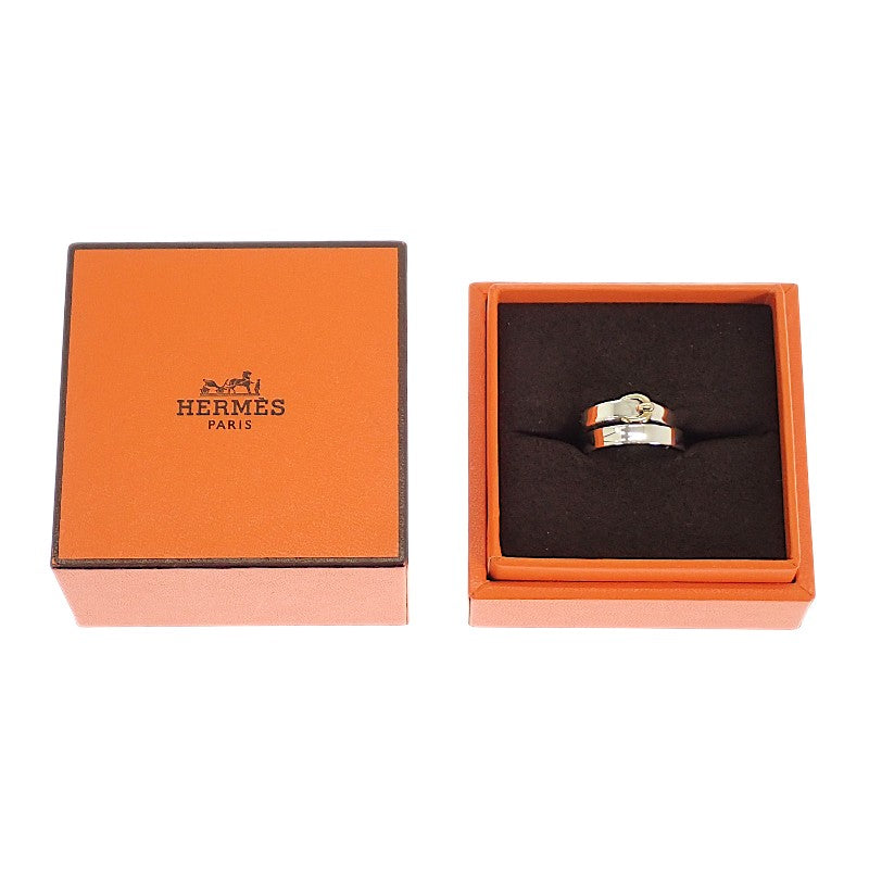 エルメス HERMES ダブルトゥルー リング シルバー925 K18イエローゴールド 刻印サイズ50 レディース メンズ【中古】【Aランク】