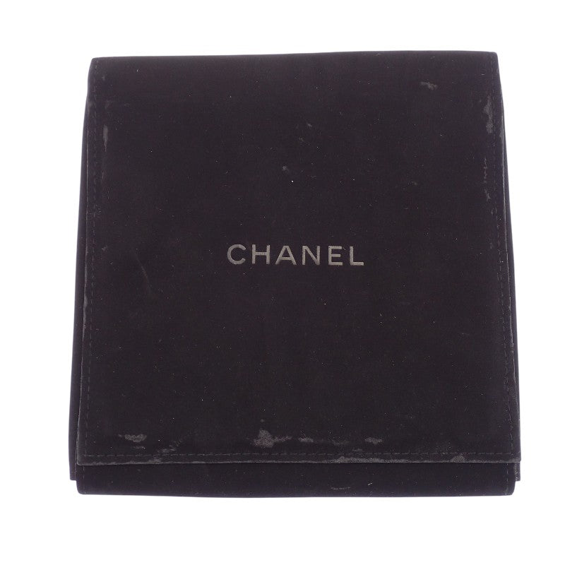 CHANEL CC Pearl Long Necklace Metal Faux Pearl White Black Gold Hardware Women's