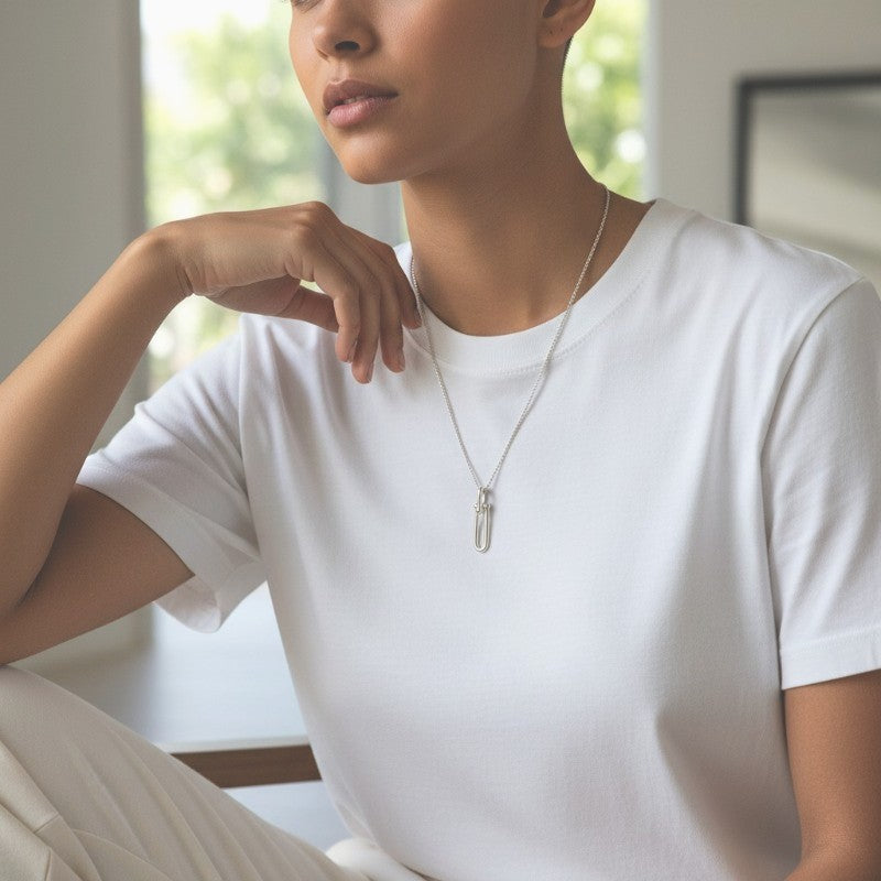 ティファニー TIFFANY&Co. ハードウェア 細長リンク ペンダント