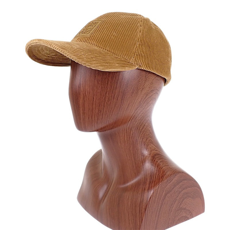LOEWE Anagram Patch Cap K820358X22 Cap Cotton Beige Men's Women's [Used] [A Rank]