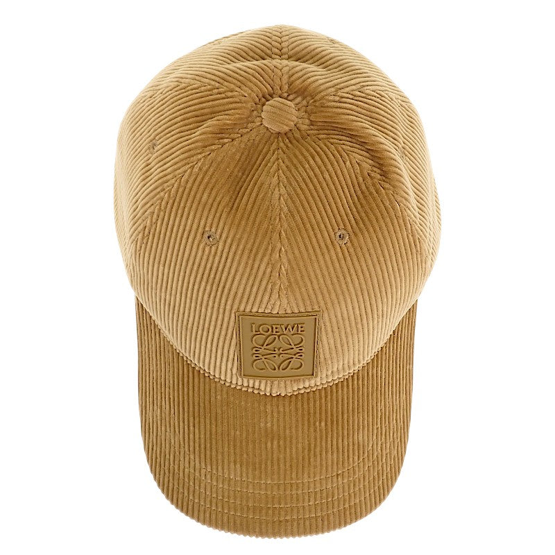 LOEWE Anagram Patch Cap K820358X22 Cap Cotton Beige Men's Women's [Used] [A Rank]