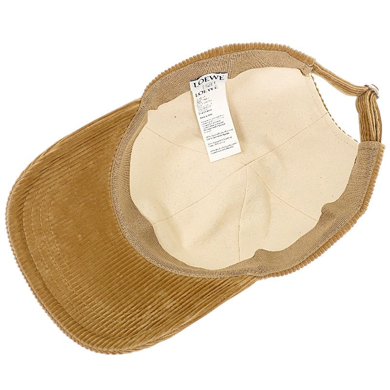 LOEWE Anagram Patch Cap K820358X22 Cap Cotton Beige Men's Women's [Used] [A Rank]