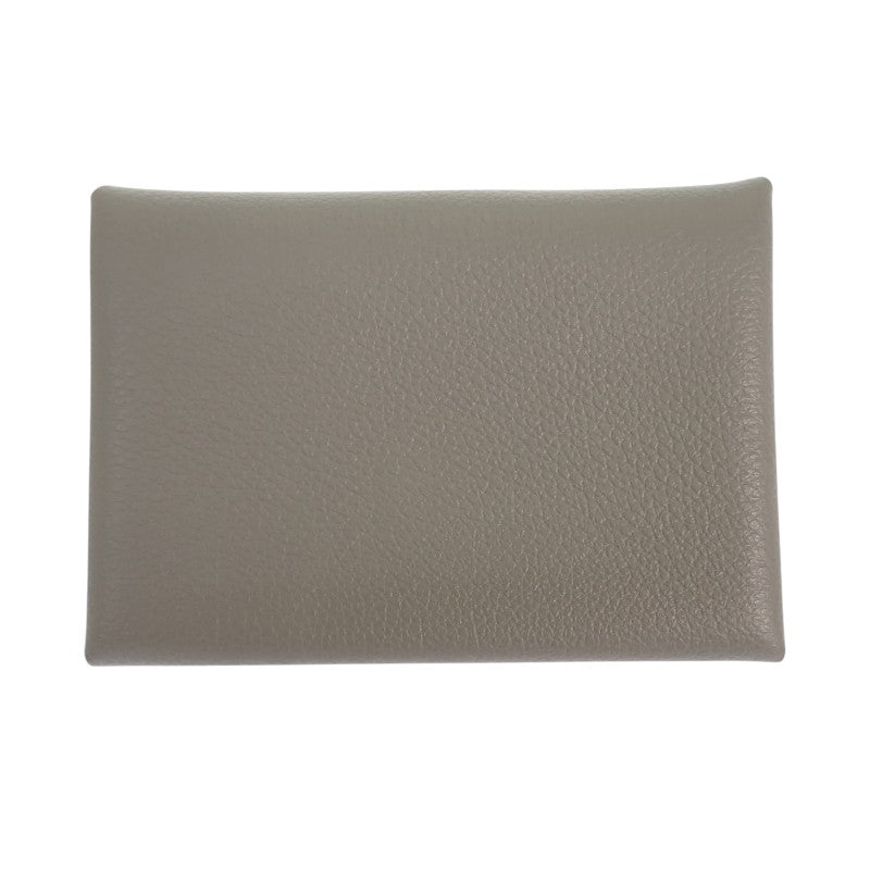 エルメス HERMES カルヴィ デュオ H083035CK コインケース エバーカラー グレー グリメイヤー レディース メンズ【中古】【Aランク】