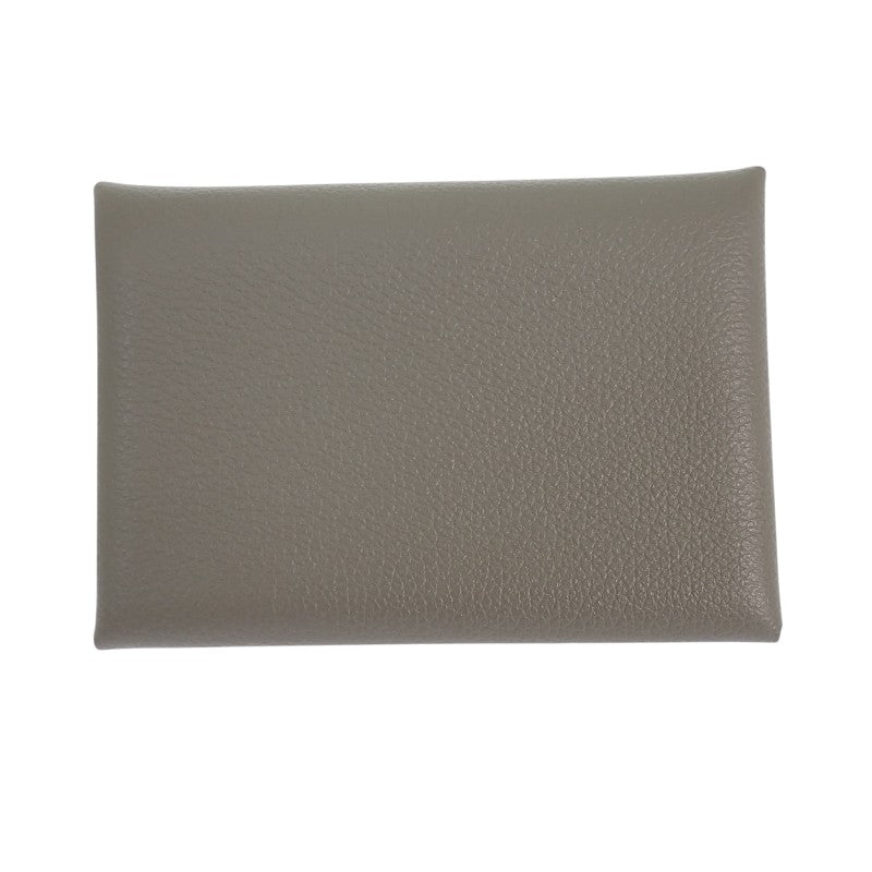 エルメス HERMES カルヴィ デュオ H083035CK コインケース エバーカラー グレー グリメイヤー レディース メンズ【中古】【Aランク】