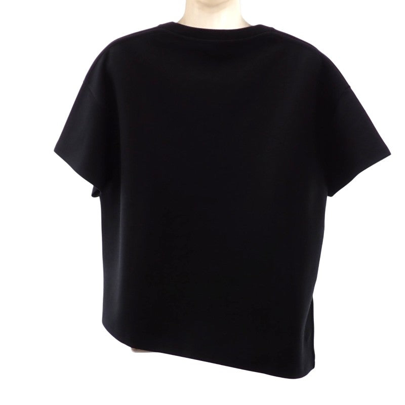 LOEWE Asymmetric T-shirt L S540Y22X59 Short Sleeve T-shirt Cotton Nylon Black Men's [Used] [SA Rank]