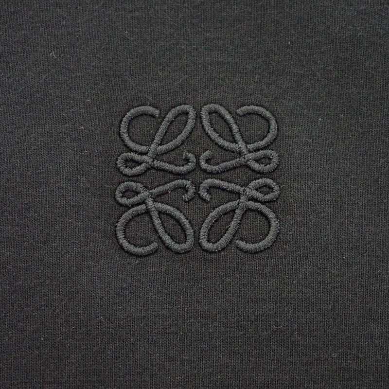LOEWE Asymmetric T-shirt L S540Y22X59 Short Sleeve T-shirt Cotton Nylon Black Men's [Used] [SA Rank]