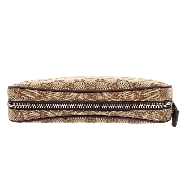 Gucci Small Crossbody Bag 834802 Body Bag Shoulder Bag Second Bag GG Canvas Beige Dark Brown Men's Women's [Used] [A Rank]