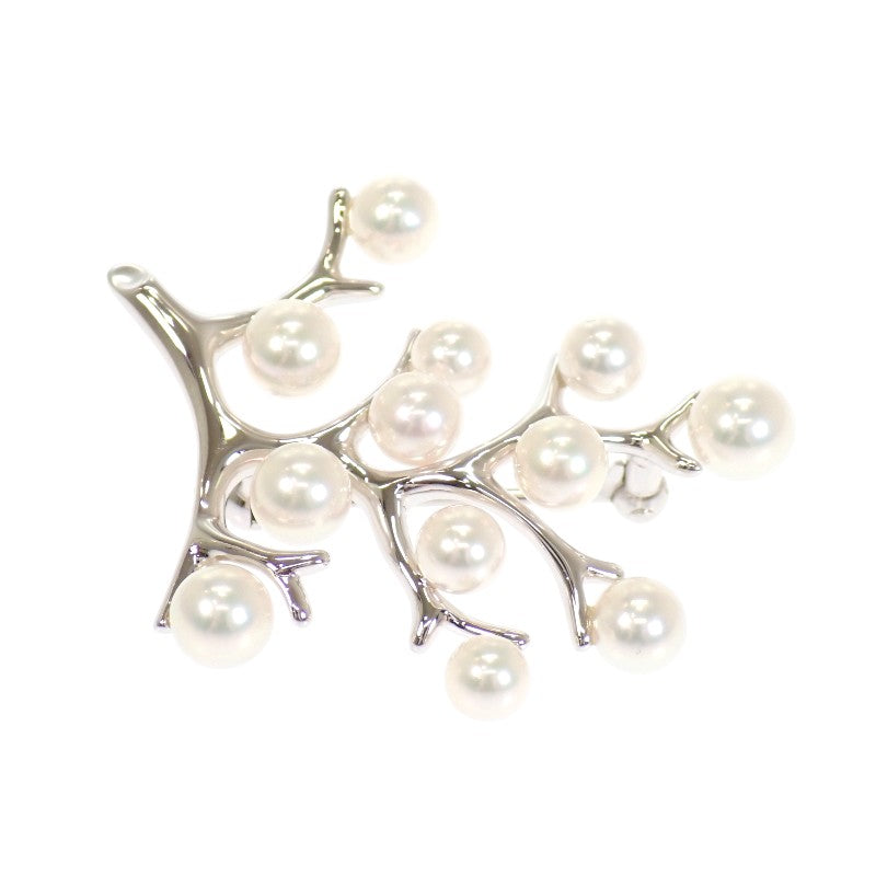 ミキモト MIKIMOTO 幸福の木 PB-357S ブローチ シルバー925 アコヤ真珠 レディース【中古】【Aランク】