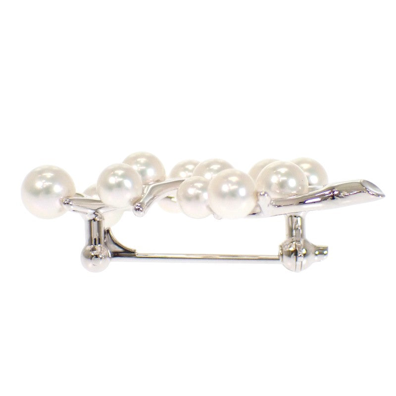 MIKIMOTO Happiness Tree PB-357S Brooch Silver 925 Akoya Pearl Silver Women's [Used] [A Rank]