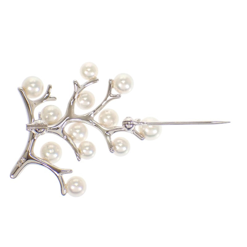 ミキモト ブローチ パール シルバー　幸福の木 ミキモト MIKIMOTO 幸福の木 PB-357S ブローチ シルバー925 アコヤ真珠