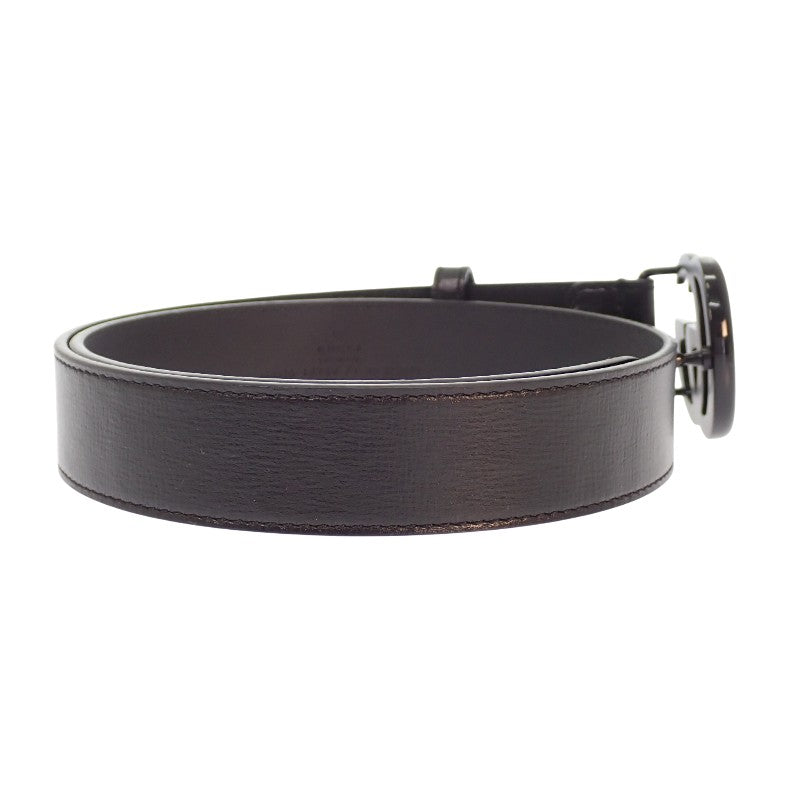 グッチ GUCCI GGマーモント スリム モノクローム 75 414516_18YXV_1000 ベルト レザー ブラック メンズ【中古】【Aランク】