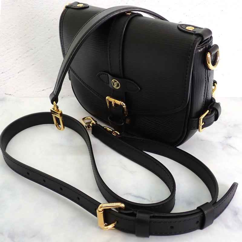 ルイヴィトン LOUIS VUITTON ソミュールBB M23469 2WAYバッグ エピレザー ブラック ゴールド金具 レディース【中古】【ABランク】
