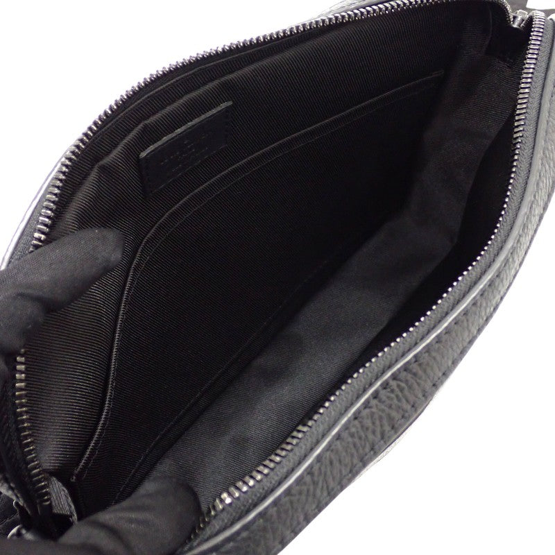 ルイヴィトン LOUIS VUITTON トリオ メッセンジャー M46602 ショルダーバッグ モノグラム・シャドウ ブラック メンズ【中古】【ABランク】
