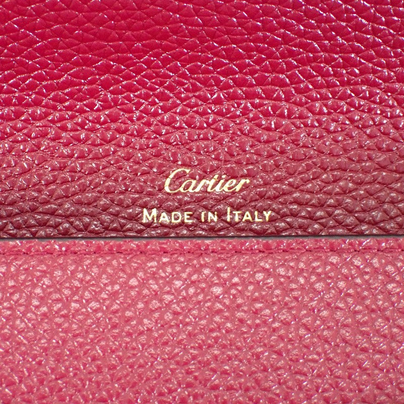 Cartier Panthère Wallet L3002080 Long Wallet Calf Bordeau Gold Hardware Women's [Used] [AB Rank]