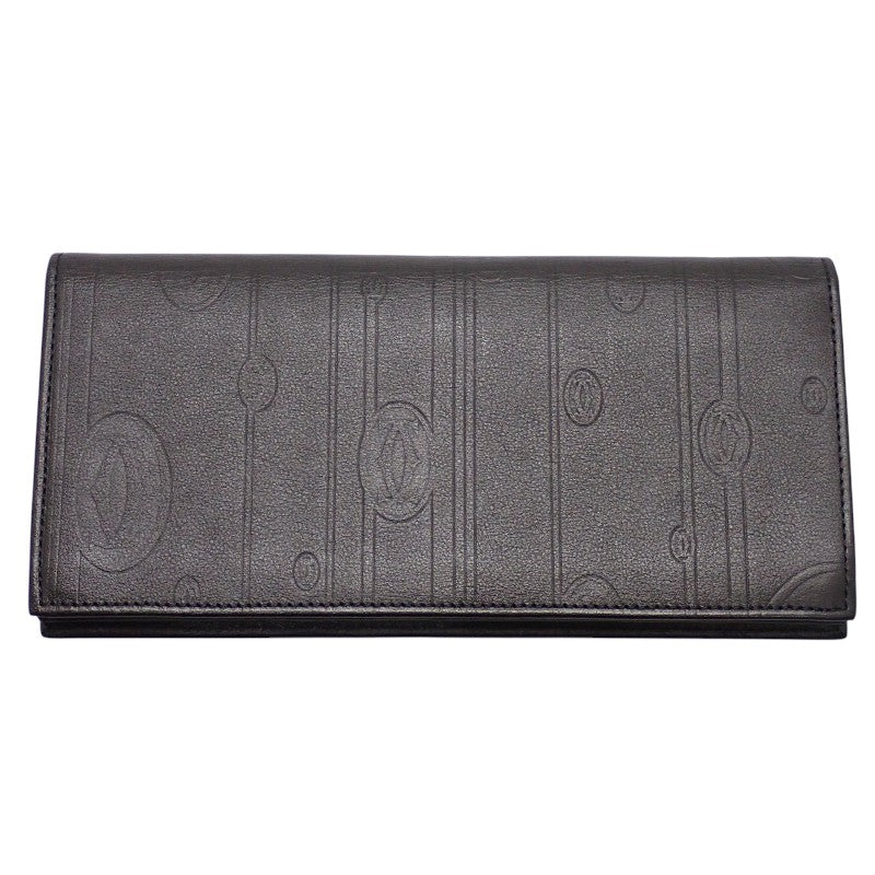 Cartier Pasha de Cartier L3001212 Long Wallet Calf Black Men's [Used] [A Rank]